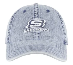 Denim Embroidered Hat