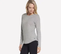 GO DRI Swift Stripe Long Sleeve Crew
