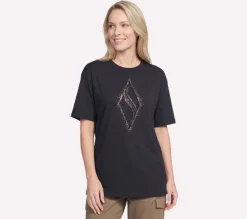 Gold Splatter Diamond Short Sleeve Tee