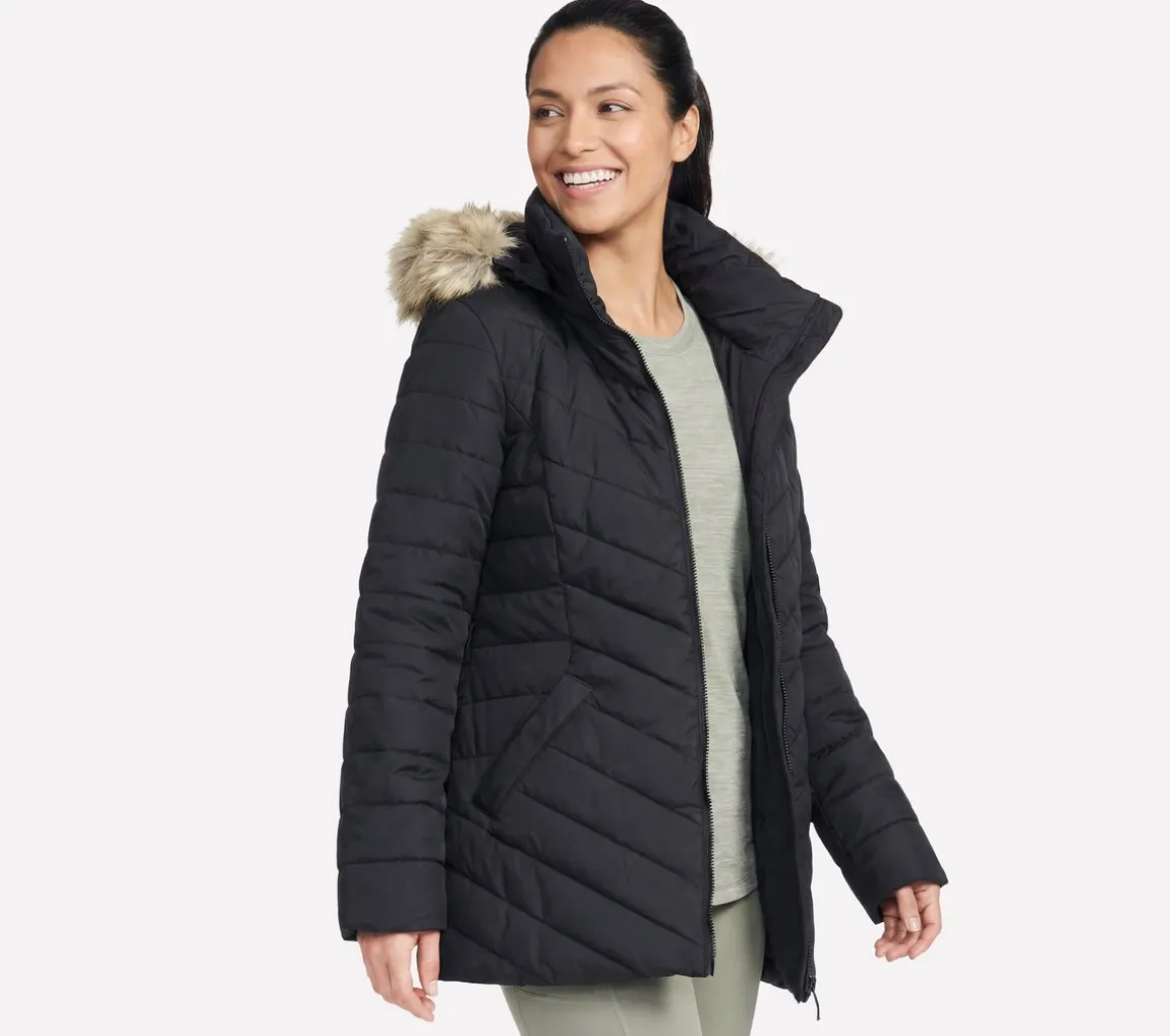 On-The-GO GO SHIELD Cozy Fit Belted Parka