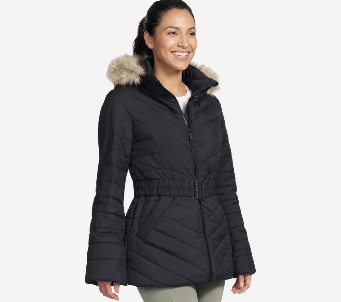 On-The-GO GO SHIELD Cozy Fit Belted Parka