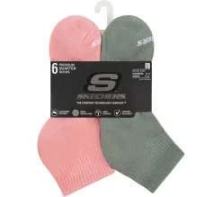 6 Pack Core Quarter Large Socks