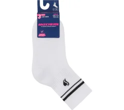 3 Pack Girls' Low Crew Ribbed Socks