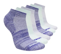 6 Pack Girls' Low Cut Color Stripe Socks