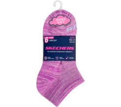 6 Pack Girls' Low Cut Color Stripe Socks