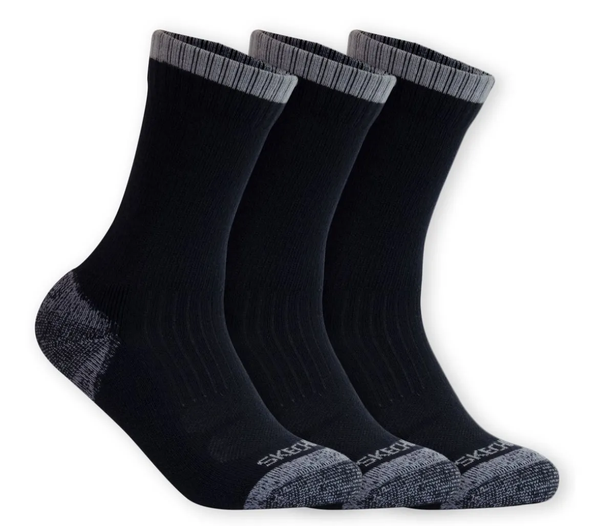 3 Pack Half Terry Work Crew Socks