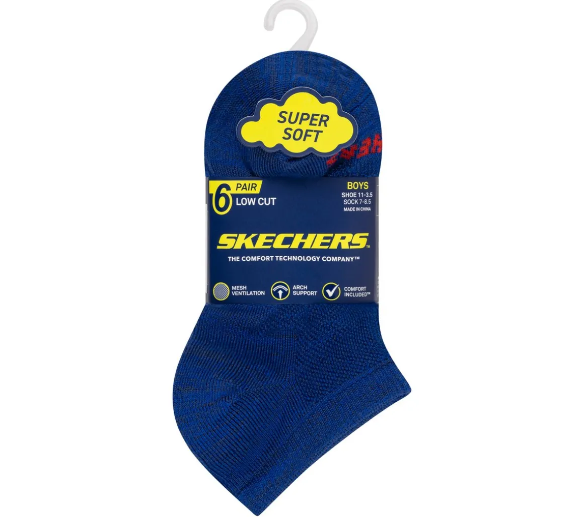 6 Pack Low Cut Non Terry Socks