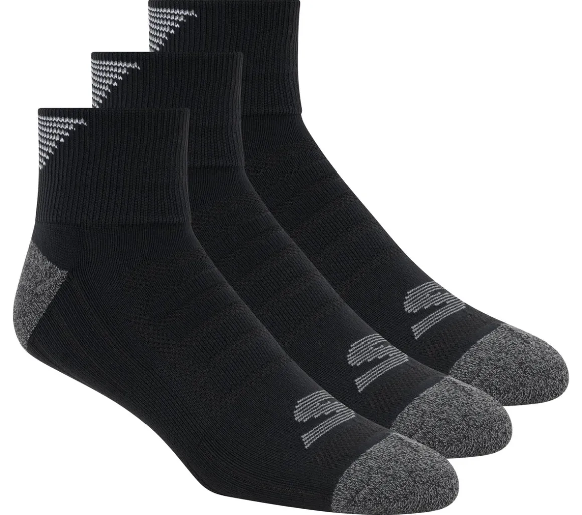 3 Pack Men's Half Terry Quarter Crew Socks