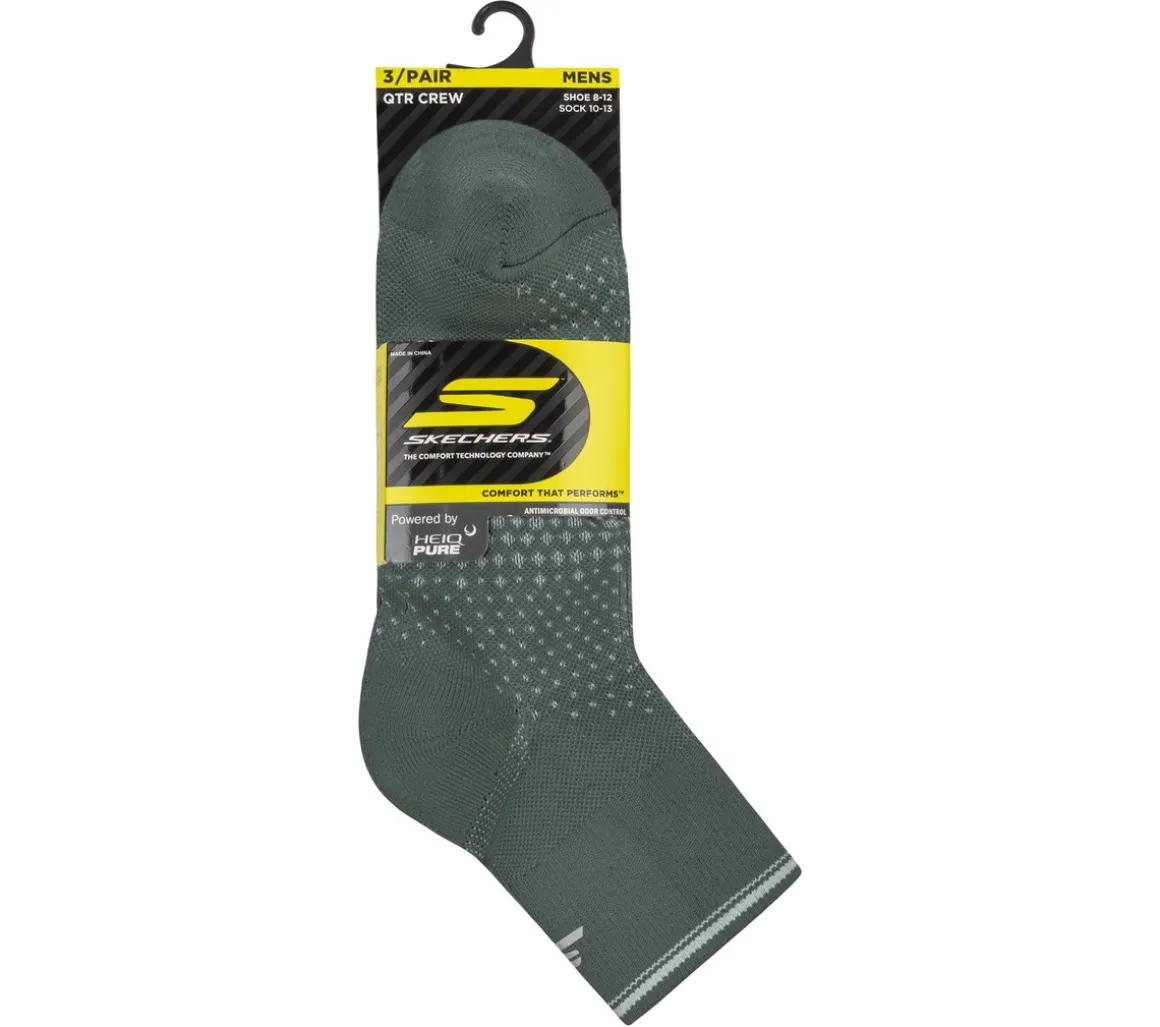 3 Pack Men's Performance Running Quarter Socks