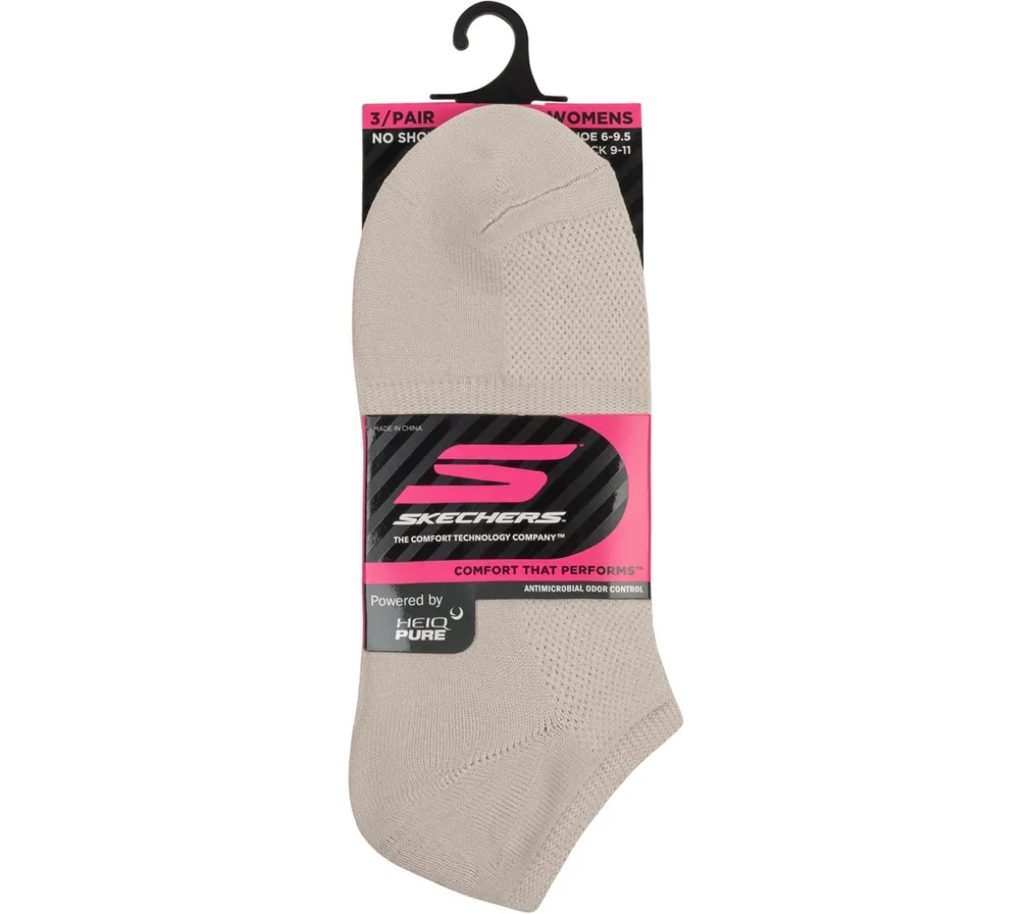 3 Pack No Show Stretch Socks