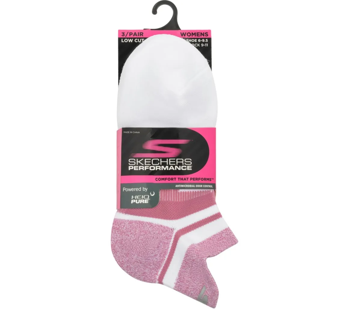 3 Pack Women's Performance Low Cut Running Heel Tab Socks