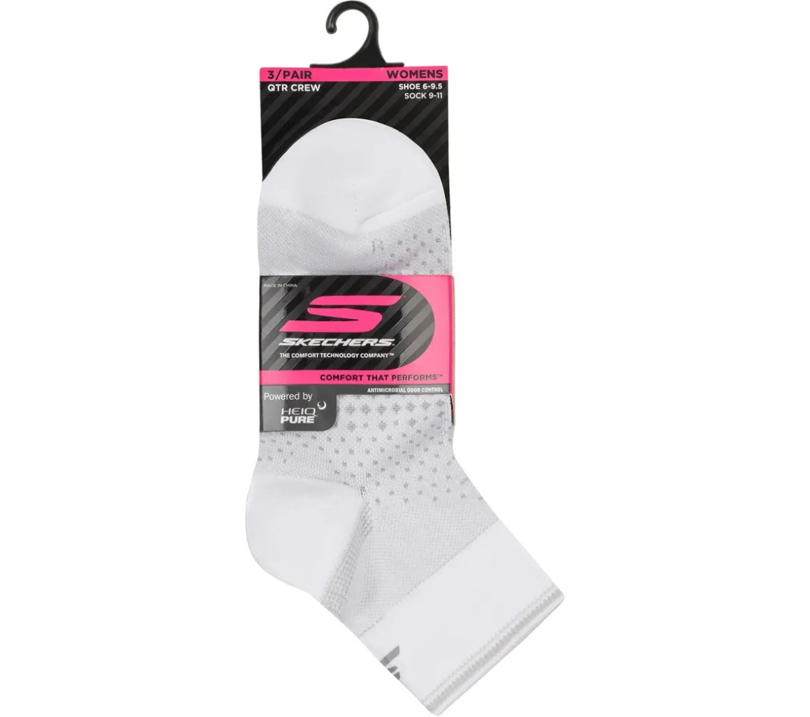 3 Pack Women's Reflective Performance Quarter Socks