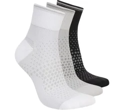3 Pack Women's Reflective Performance Quarter Socks