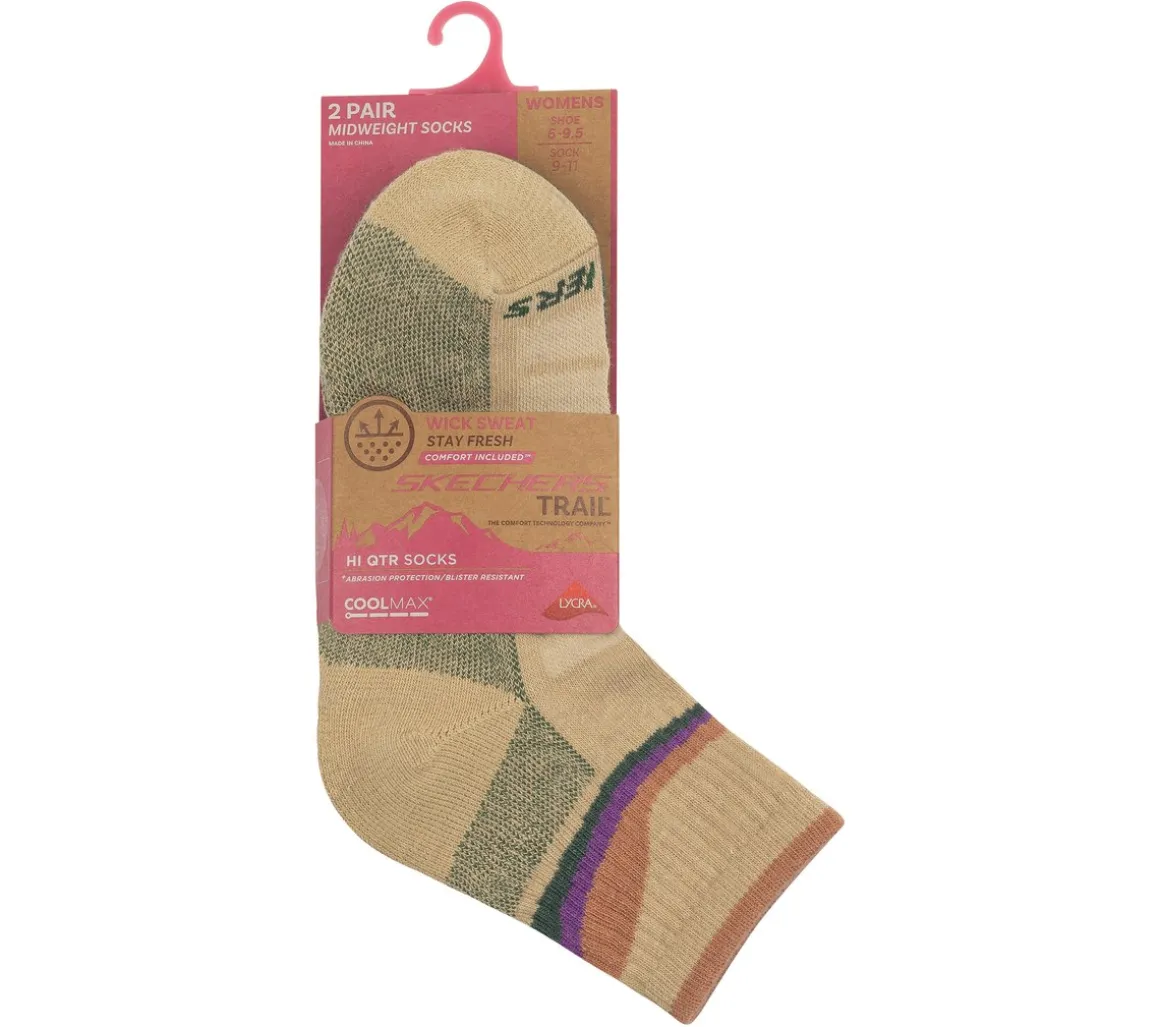 2 Pack Women's Trail Quarter Socks