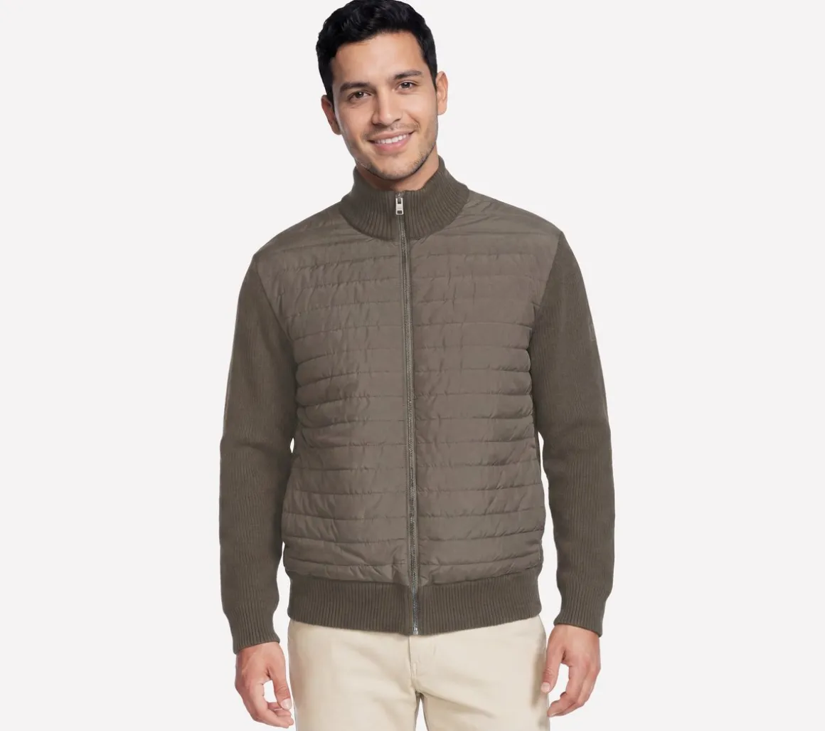 The Hoodless Hoodie Cozy Fit Knit Hybrid Jacket