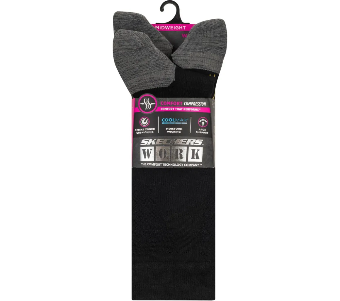 Work: 3 Pack Women's Over Calf Compression Socks